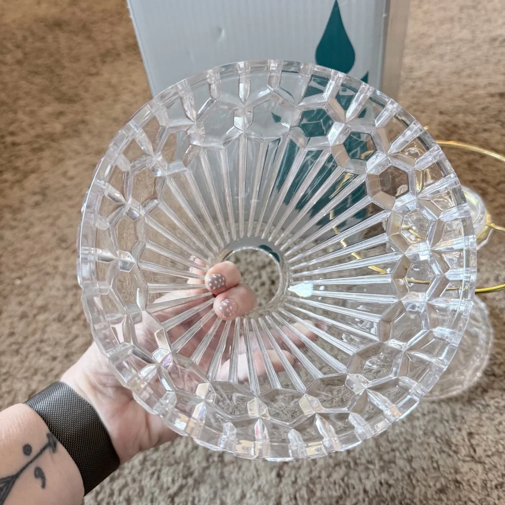 Vintage Partylite Astoria 24% Full Lead Crystal Tealight Lamp, made in Germany - Picture 3 of 8